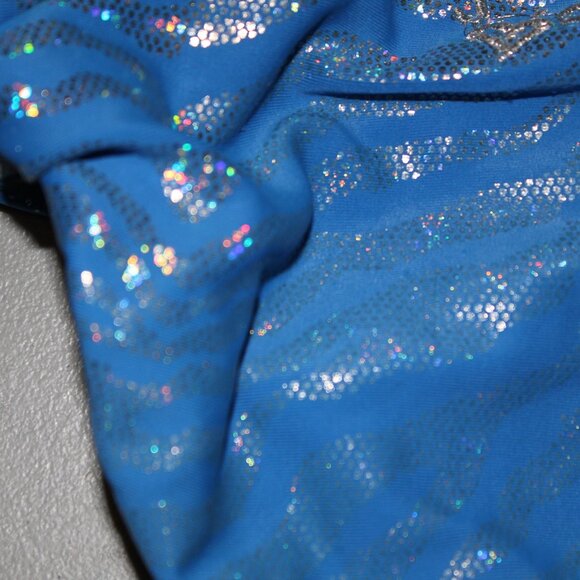 Blue & Silver 2 Pcs Justice Bikini Swimsuit Size 7 - Picture 14 of 14